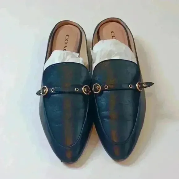 Coach Shoes Isabel Loafer Leather upper Black