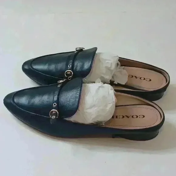Coach Shoes Isabel Loafer Leather upper Black
