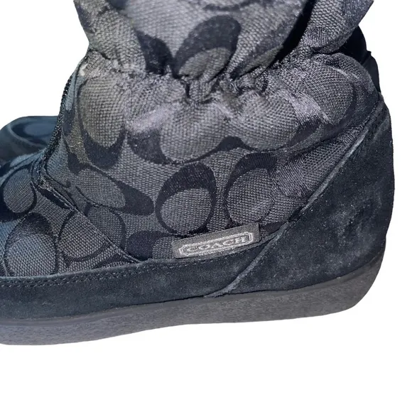 Coach Woman Theona Rabbit Fur Shoes Size 8