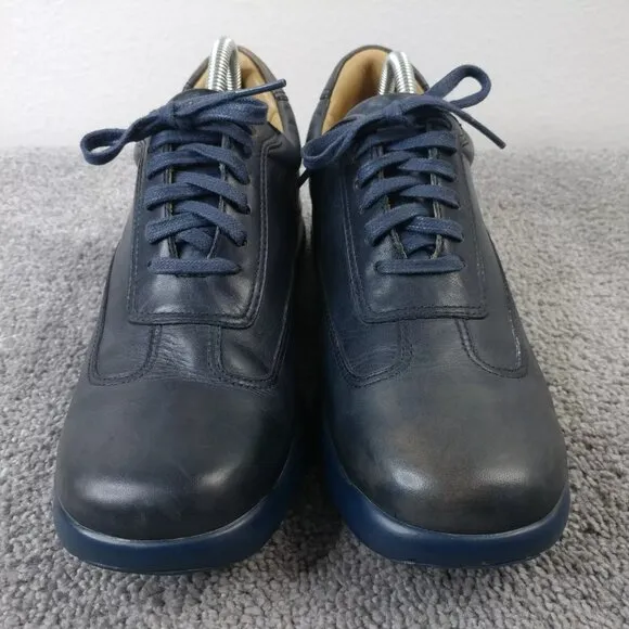 Cole Haan Air Conner Mens Size 8 Shoes Leather Lace Up Sneakers Blue NO INSOLES
