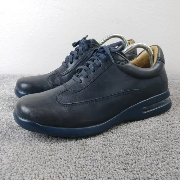 Cole Haan Air Conner Mens Size 8 Shoes Leather Lace Up Sneakers Blue NO INSOLES