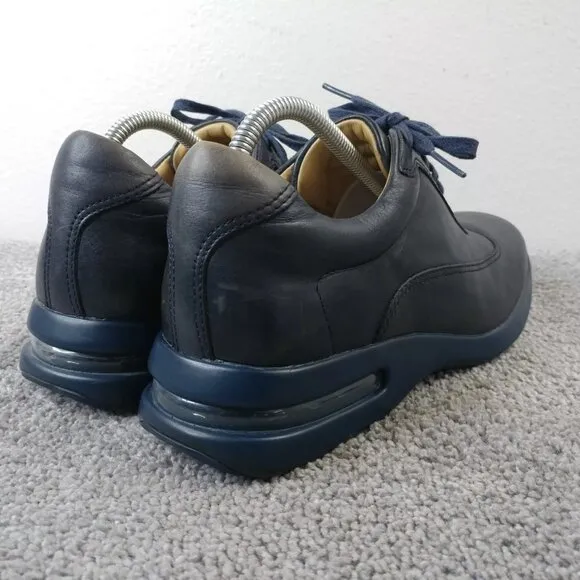 Cole Haan Air Conner Mens Size 8 Shoes Leather Lace Up Sneakers Blue NO INSOLES