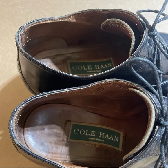 Cole Haan Black Italian Leather Shoes