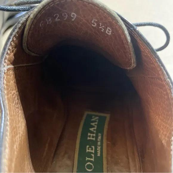 Cole Haan Black Italian Leather Shoes