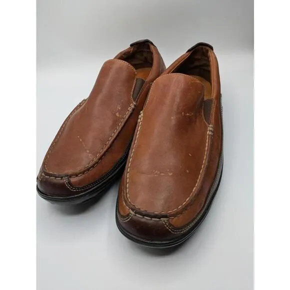 Cole Haan Brown Leather Slip-On Shoes Loafers Mens Size 10