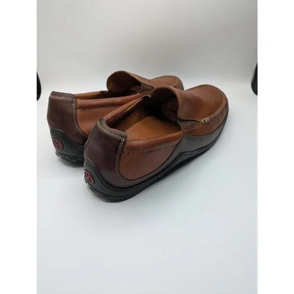 Cole Haan Brown Leather Slip-On Shoes Loafers Mens Size 10