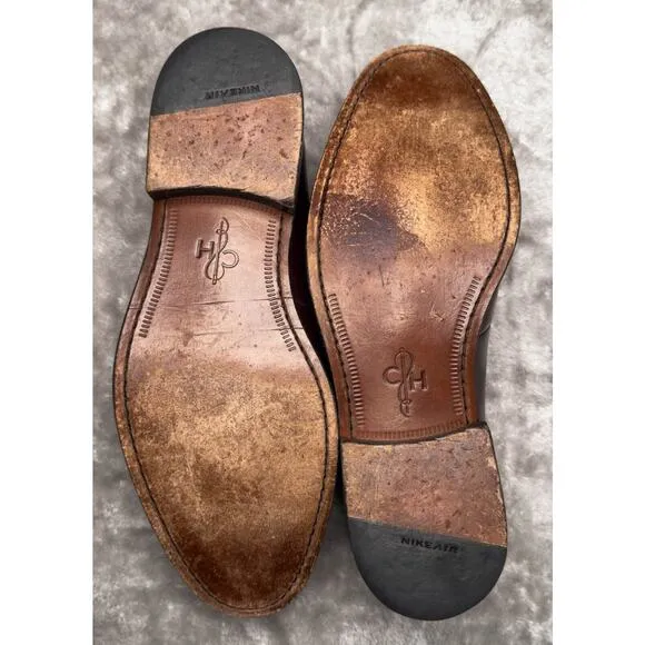 Cole Haan Burgundy Leather Penny Loafers Slip On Dress Shoes Mens Size 12