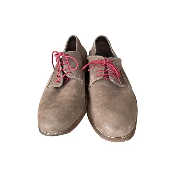 Cole Haan C08842 Air Colton Brown Plain Toe Leather Oxfords shoes Mens Size 9.5