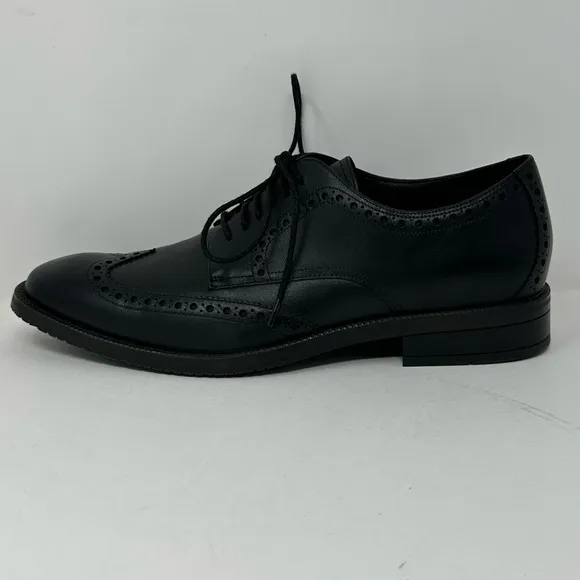Cole Haan Grand 360 Men's Sz 9 Leather Wingtip Oxford Shoes C34262 Black