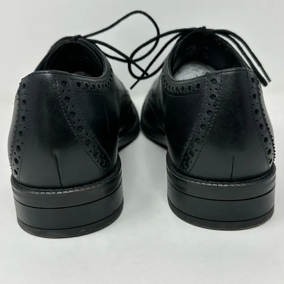 Cole Haan Grand 360 Men's Sz 9 Leather Wingtip Oxford Shoes C34262 Black