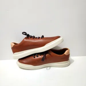 Cole Haan Grand Series  Mens  Shoes Sz 10.5 W Brown Leather C31218 Black Accent