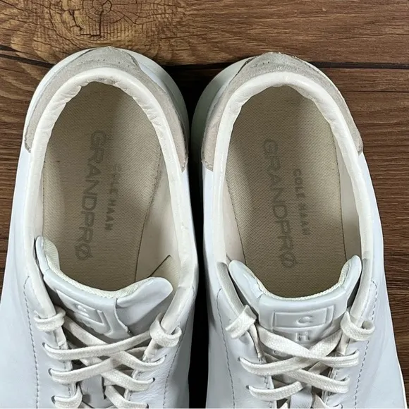 COLE HAAN Grandpro White Leather Oxfords Sneakers Men’s Size 9.5 Shoes