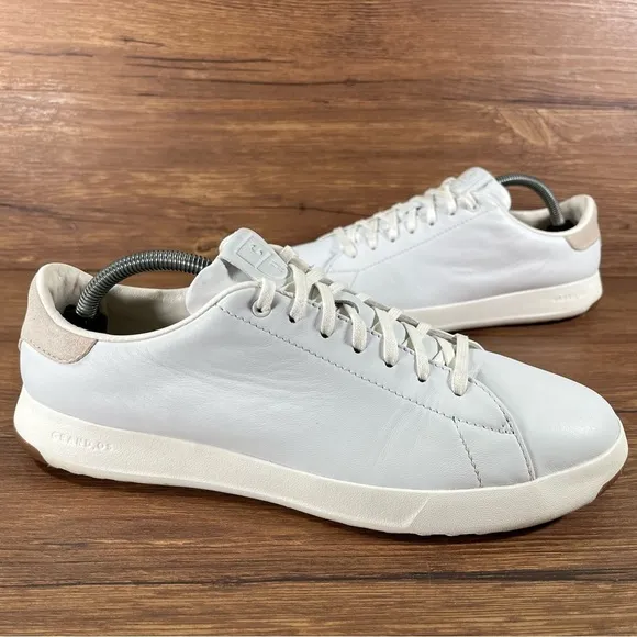 COLE HAAN Grandpro White Leather Oxfords Sneakers Men’s Size 9.5 Shoes