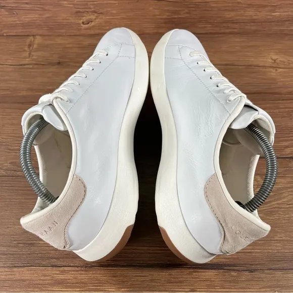 COLE HAAN Grandpro White Leather Oxfords Sneakers Men’s Size 9.5 Shoes