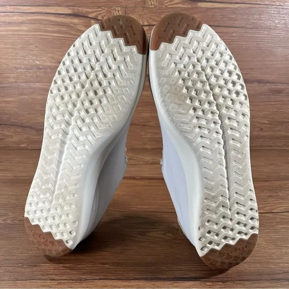 COLE HAAN Grandpro White Leather Oxfords Sneakers Men’s Size 9.5 Shoes