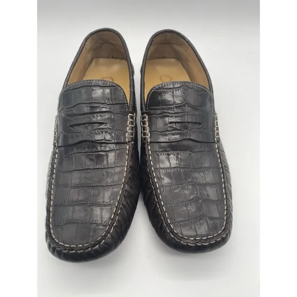 Cole Haan Howland C07504 Men's US 8M Brown Leather Penny Moccasin Loafer