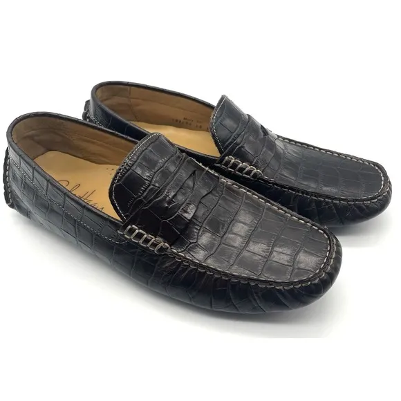 Cole Haan Howland C07504 Men's US 8M Brown Leather Penny Moccasin Loafer