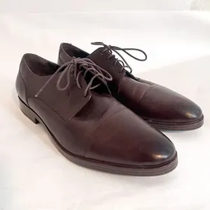 Cole Haan Leather Oxford Shoes Brown Size 13 Lace Up Classic Dressy