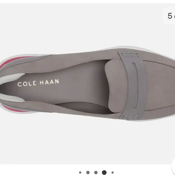 Cole Haan loafers Lady Essex Pink Loafer gray sz 6, NWT
