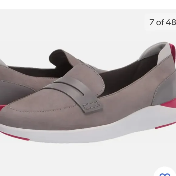 Cole Haan loafers Lady Essex Pink Loafer gray sz 6, NWT