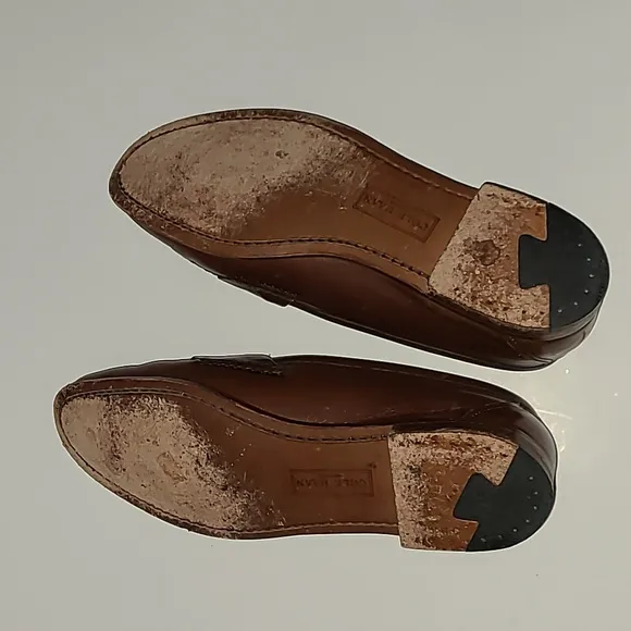 Cole Haan Mahogany Tassel Loafers Men's Leather Dress Shoes 11 C Vintage