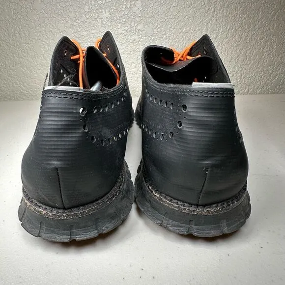 Cole Haan Mens 14 Zerogrand No Stitch Wingtip Oxford Shoes Sneaker Black Leather