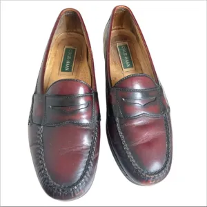 Cole Haan Men's Burgundy leather Loafers size 9 1/2 grandpa academia