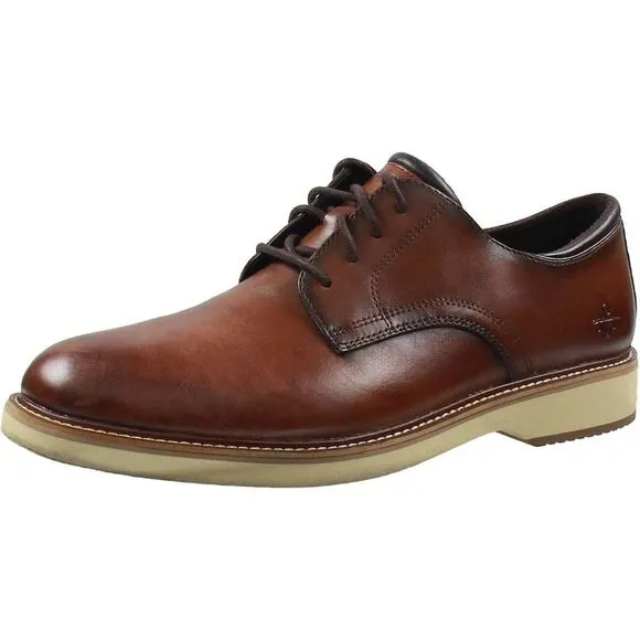 Cole Haan Mens C38960 Tan Lace-Up Leather Derby Shoes New