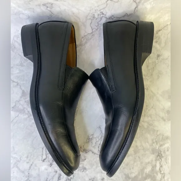 Cole Haan Men’s Grand OS Loafer Shoes  12M Black Leather Slip On C20327 Causal