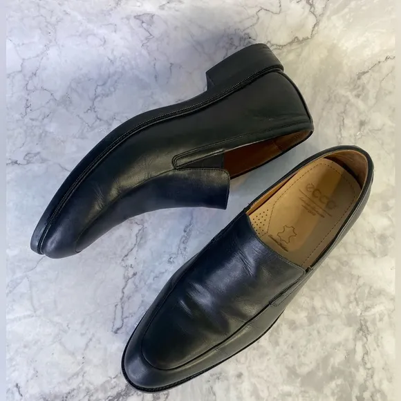 Cole Haan Men’s Grand OS Loafer Shoes  12M Black Leather Slip On C20327 Causal