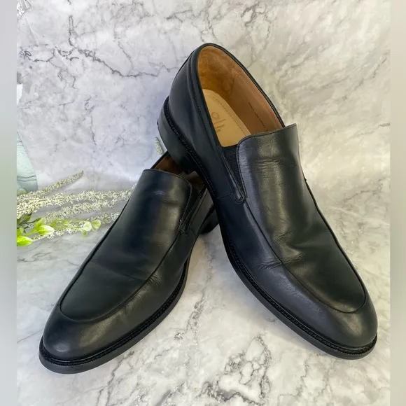 Cole Haan Men’s Grand OS Loafer Shoes  12M Black Leather Slip On C20327 Causal