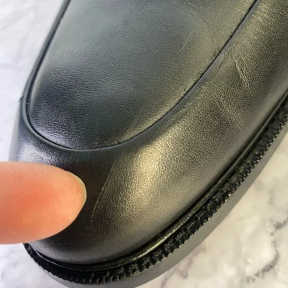 Cole Haan Men’s Grand OS Loafer Shoes  12M Black Leather Slip On C20327 Causal