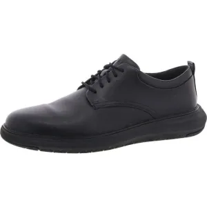 Cole Haan Mens Grand Remix Black Faux Leather Lifestyle Oxfords Shoes New