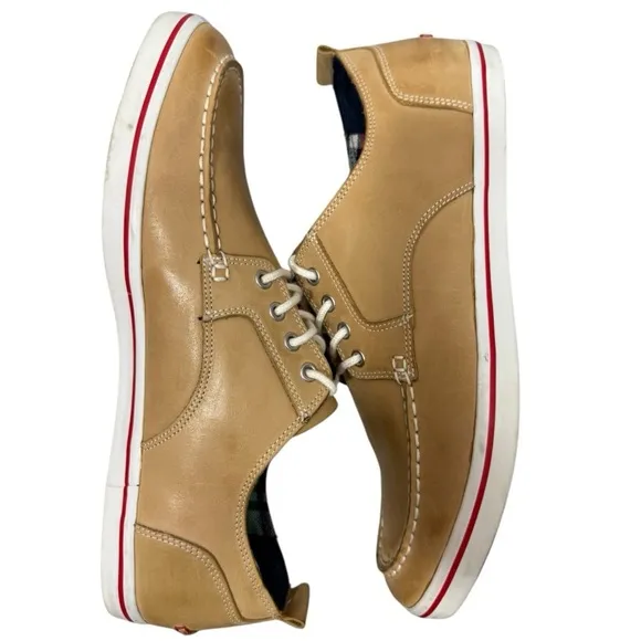 Cole Haan Men's Nike Air Boat Deck Shoes Tan Leather 13M