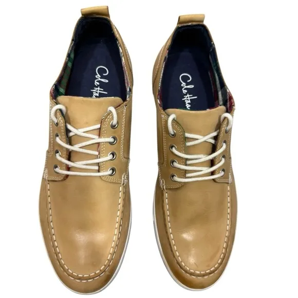 Cole Haan Men's Nike Air Boat Deck Shoes Tan Leather 13M