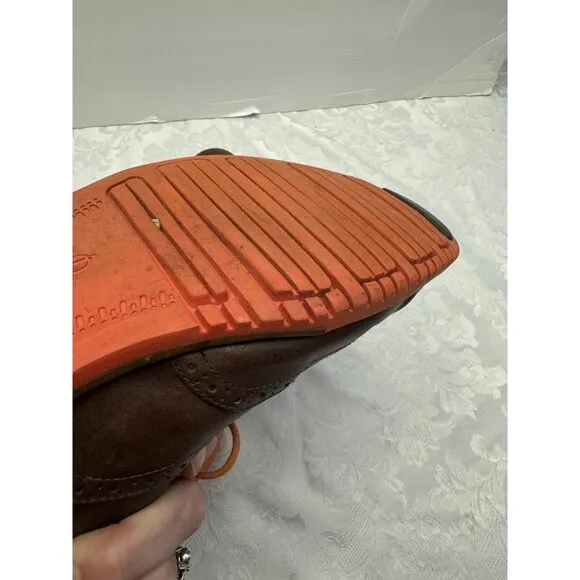 Cole Haan Men’s‎ Size 10.5M Great Jones Wingtip Shoes Brown Orange C11235