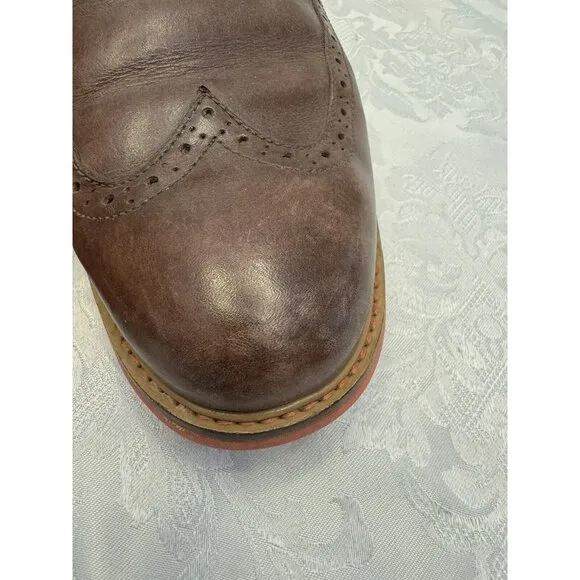 Cole Haan Men’s‎ Size 10.5M Great Jones Wingtip Shoes Brown Orange C11235