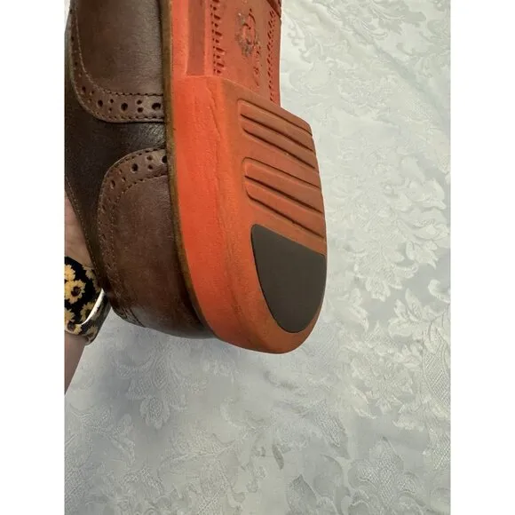 Cole Haan Men’s‎ Size 10.5M Great Jones Wingtip Shoes Brown Orange C11235