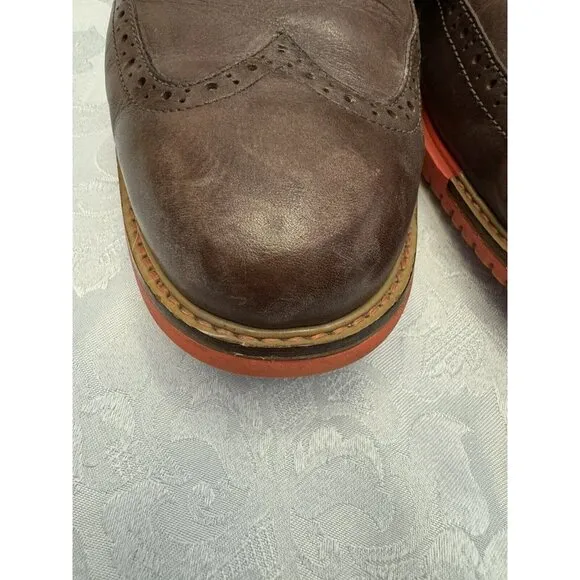 Cole Haan Men’s‎ Size 10.5M Great Jones Wingtip Shoes Brown Orange C11235