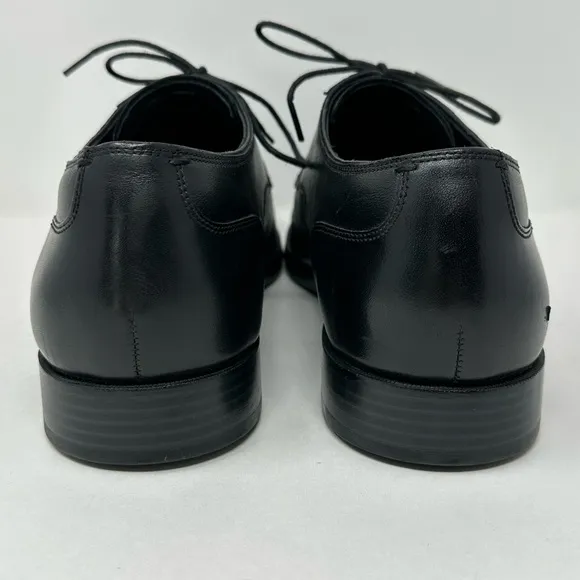 Cole Haan Men’s Sz 10.5 Grand OS C23770 Black Leather Lace Cap Toe Oxford Shoes