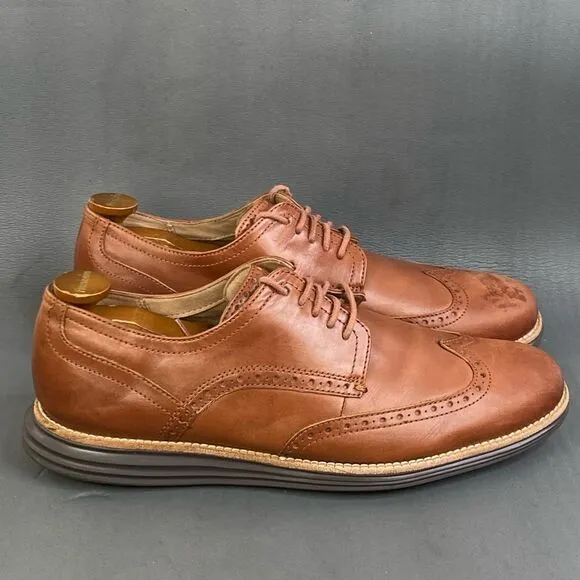Cole Haan Original Grand Shortwing Oxford Leather Shoes mens size 12