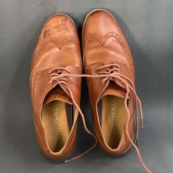 Cole Haan Original Grand Shortwing Oxford Leather Shoes mens size 12
