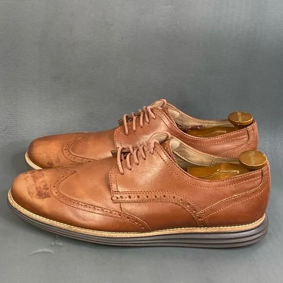 Cole Haan Original Grand Shortwing Oxford Leather Shoes mens size 12