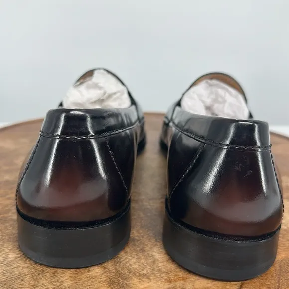 Cole Haan Shoes Mens 9.5 E (med  ) Cordovan Burgundy Leather Penny Loafers