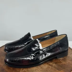 Cole Haan Shoes Mens 9.5 E (med  ) Cordovan Burgundy Leather Penny Loafers