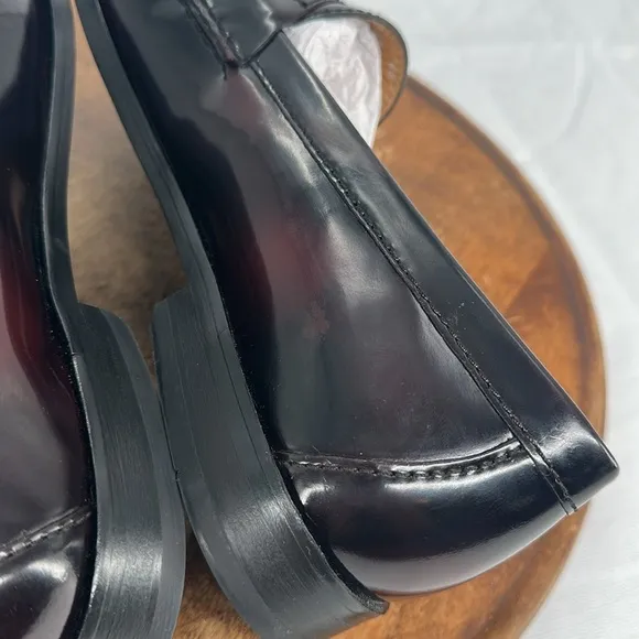 Cole Haan Shoes Mens 9.5 E (med  ) Cordovan Burgundy Leather Penny Loafers