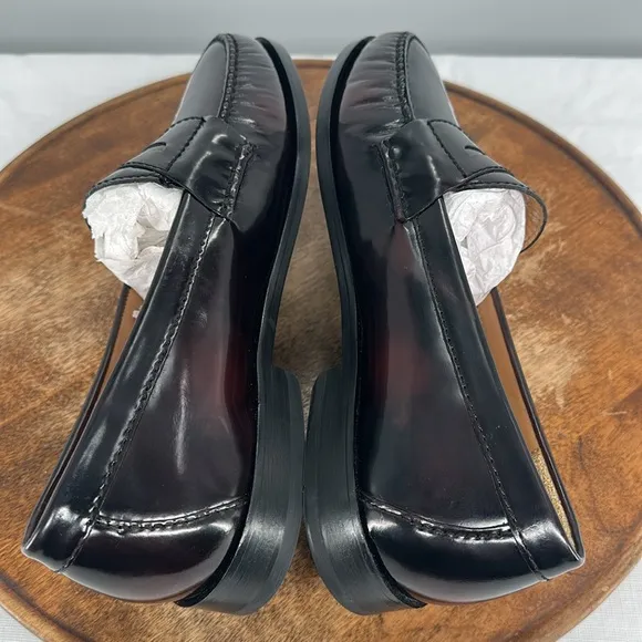 Cole Haan Shoes Mens 9.5 E (med  ) Cordovan Burgundy Leather Penny Loafers