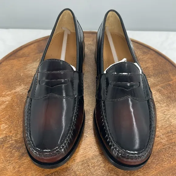 Cole Haan Shoes Mens 9.5 E (med  ) Cordovan Burgundy Leather Penny Loafers