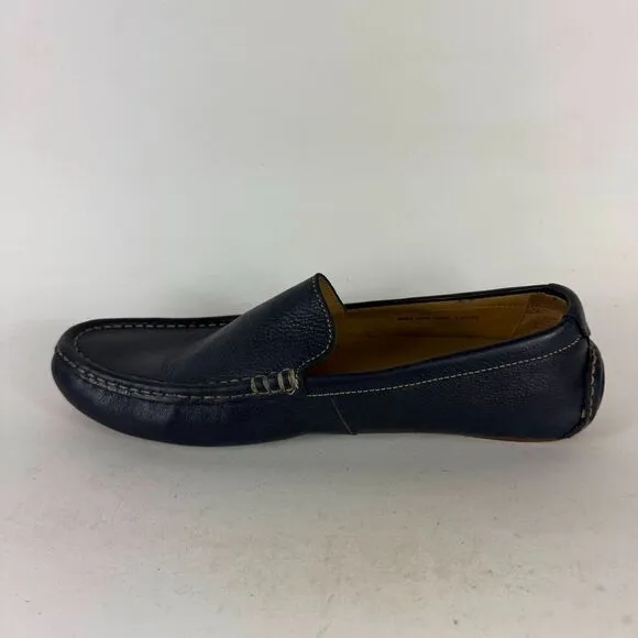 Cole Haan Somerset Venetian Loafers Men 10.5 Blue Leather Slip-On Low Top C13784
