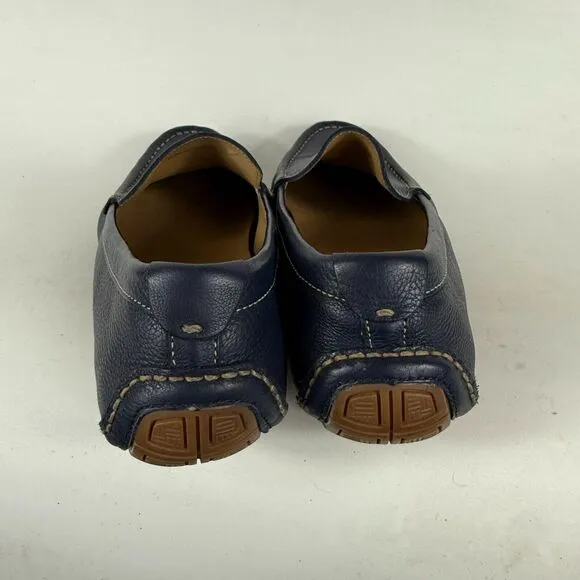 Cole Haan Somerset Venetian Loafers Men 10.5 Blue Leather Slip-On Low Top C13784